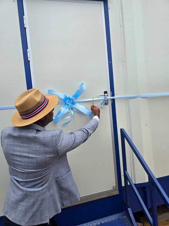 Official ribbon cutting at Mahotshwane