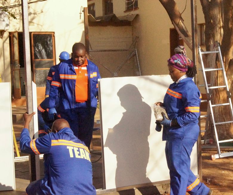 Refurbishment work at the centre